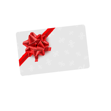 Gift card with ribbon